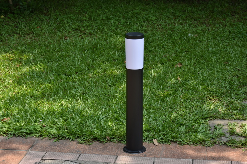 草坪灯不锈钢防水圆柱形花园林别墅庭院圃景观灰色黑色路边草地灯配76