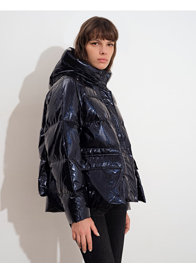 psalter诗篇女装2021冬季新款羽绒服6c61508203藏蓝42