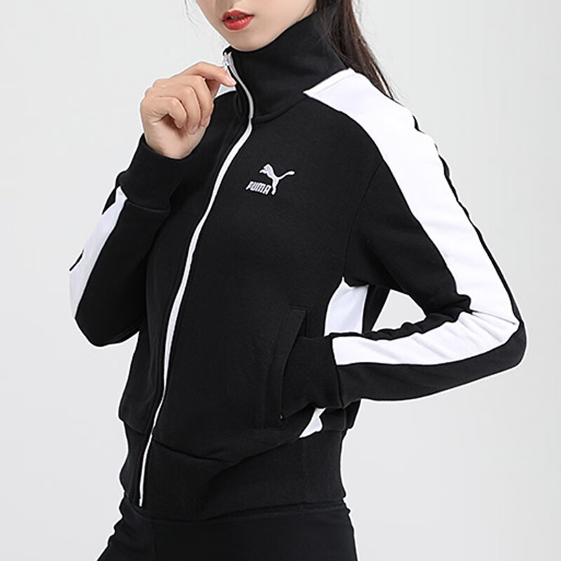 puma彪马女装2022春季新款运动服休闲针织外套53141159914301黑色m