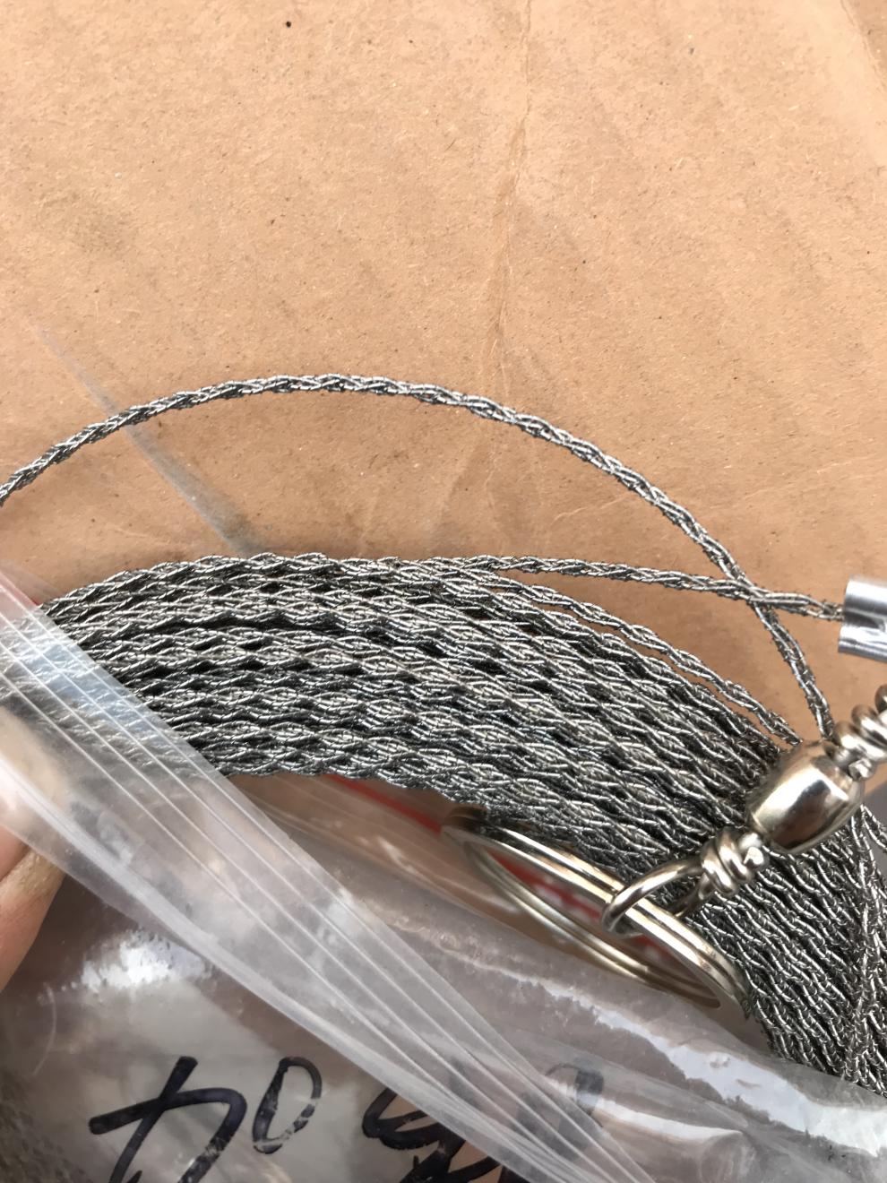 水草锯割草锯割草绳水草线锯水草钢丝锯割小龙虾水草伊乐藻锯 3米水草