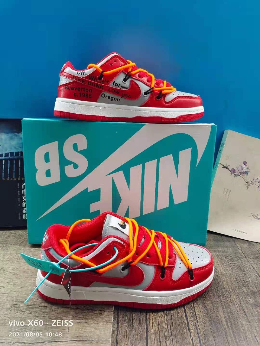 sbdunklow联名ow黄色绑带黑曜石男女休闲鞋春秋女板鞋 高品质ow联名