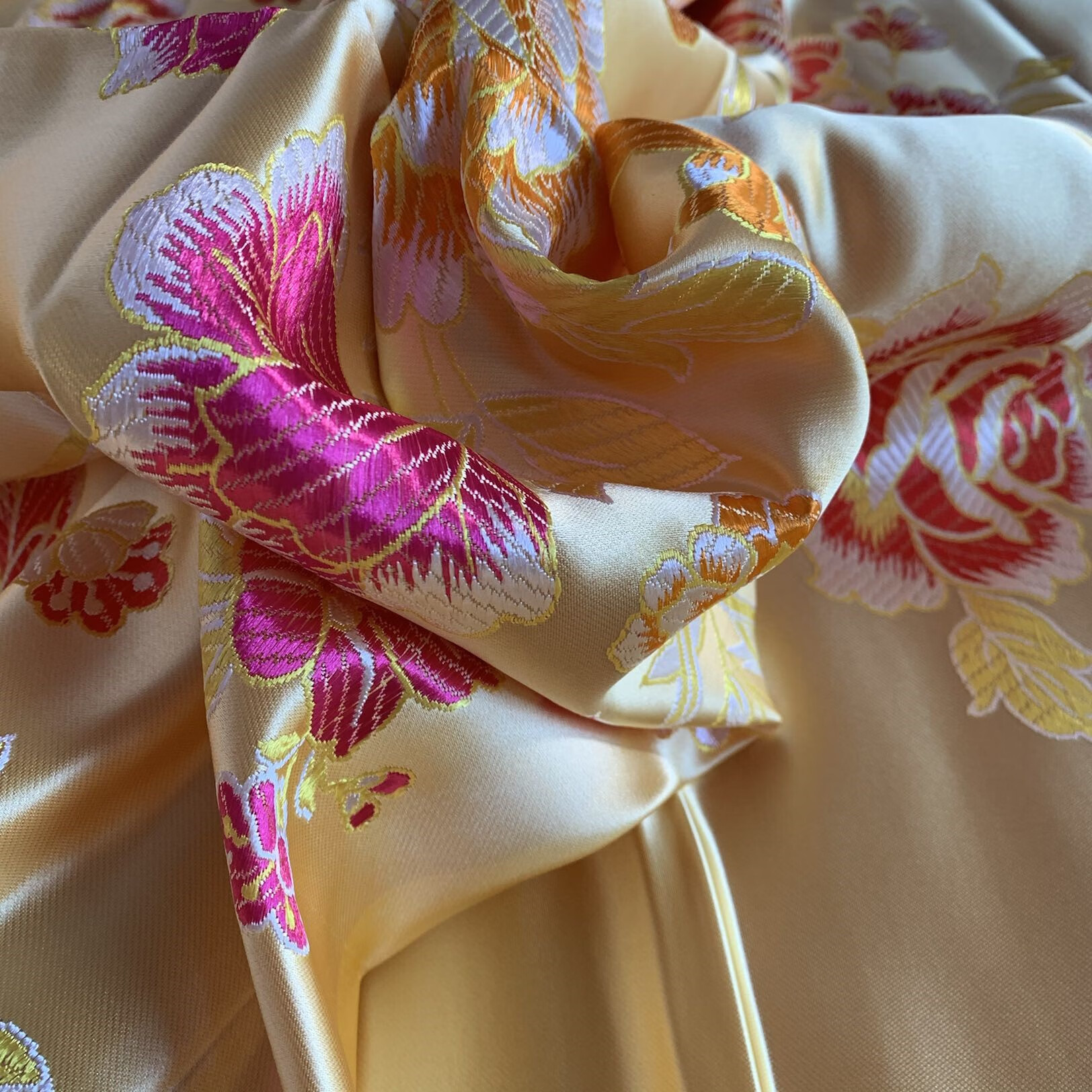 被面子挂红杭州丝绸被面软缎婚庆绸缎子被面结婚七彩织锦缎被面子龙凤