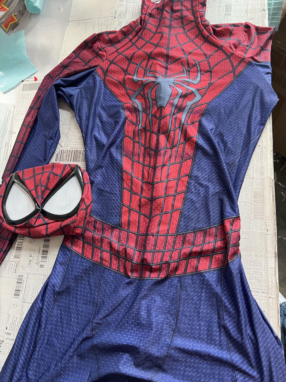 超凡蜘蛛侠紧身衣 成人儿童2蜘蛛侠战衣cosplay连体紧身衣服万圣节