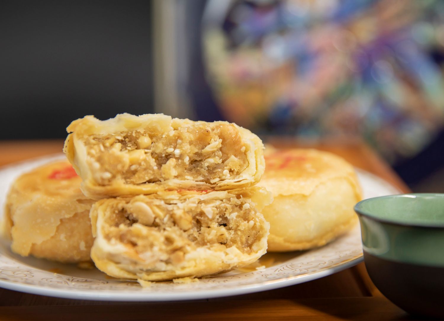 上海居士传统苏式净素月饼酥皮散装五仁苔条黑麻细沙中秋送礼 上品