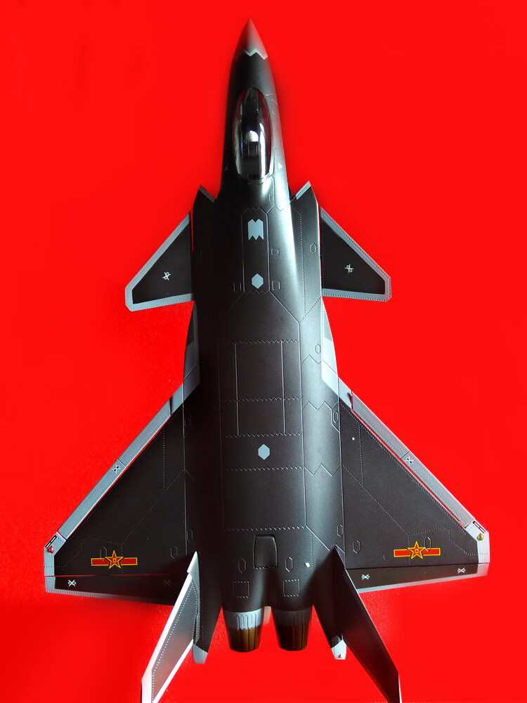 歼20战斗机模型合金1:48仿真军事成品航模隐形飞机模型 1:72灰色(弹仓