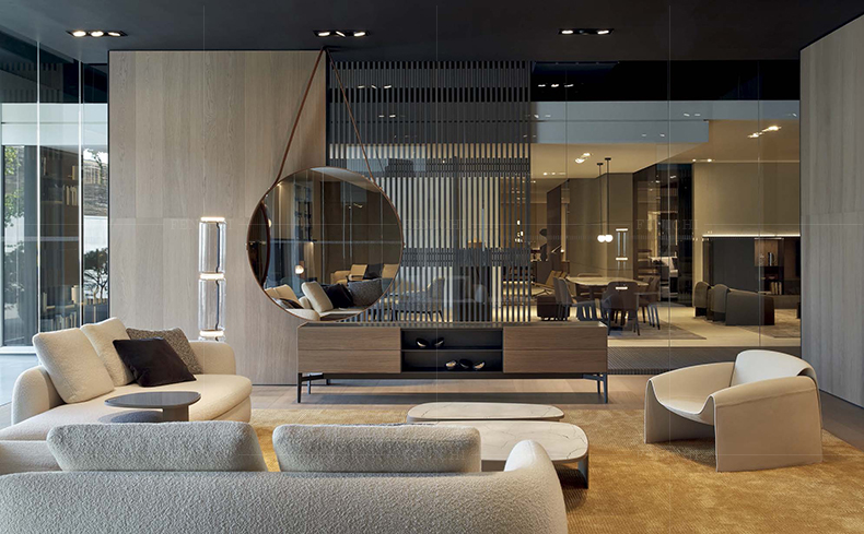 菲尼其 意式极简沙发椅le club布艺真皮单人沙发现代简约客厅家具