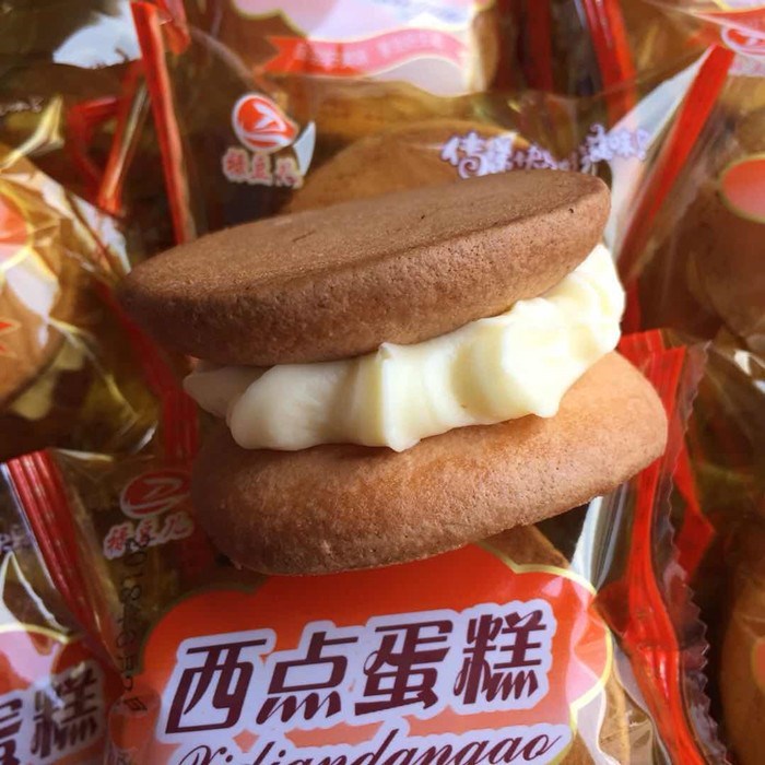 80后90后童年怀旧小零食小时候硬奶油4斤装奶油面包童年老式2斤装西点