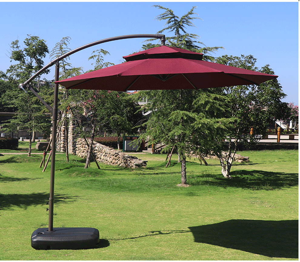 遮阳伞户外大太阳伞阳台沙滩保安岗亭庭院子别墅游泳池花园露天伞室外