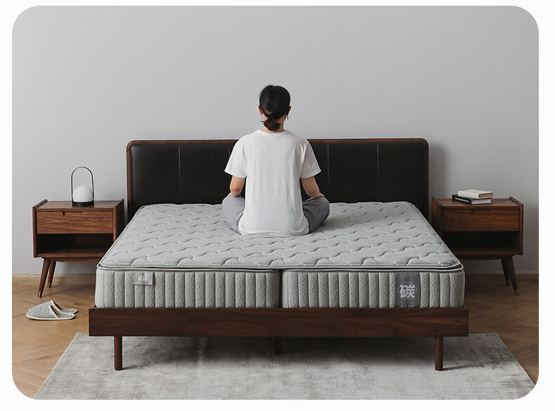 纳曲 可折叠弹簧床垫左右分体床垫独立弹簧折叠席梦思床垫棕榈床垫