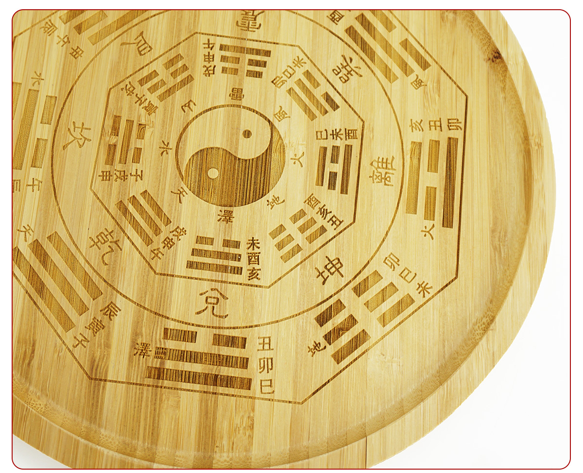 聚缘隆 周易六十四卦打卦铜钱64卦筒后天八卦图摇卦盘六爻卦工具六壬