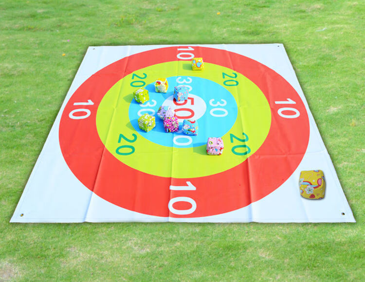 团建道具丢沙包投掷靶盘户外游戏团队互动拓展训练器材趣味运动会10个