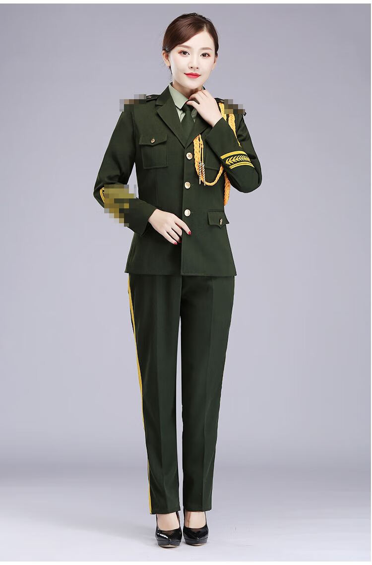 陆军正装八路军衣服班礼服鼓乐队制服学生升旗手服装军鼓合唱团演出服