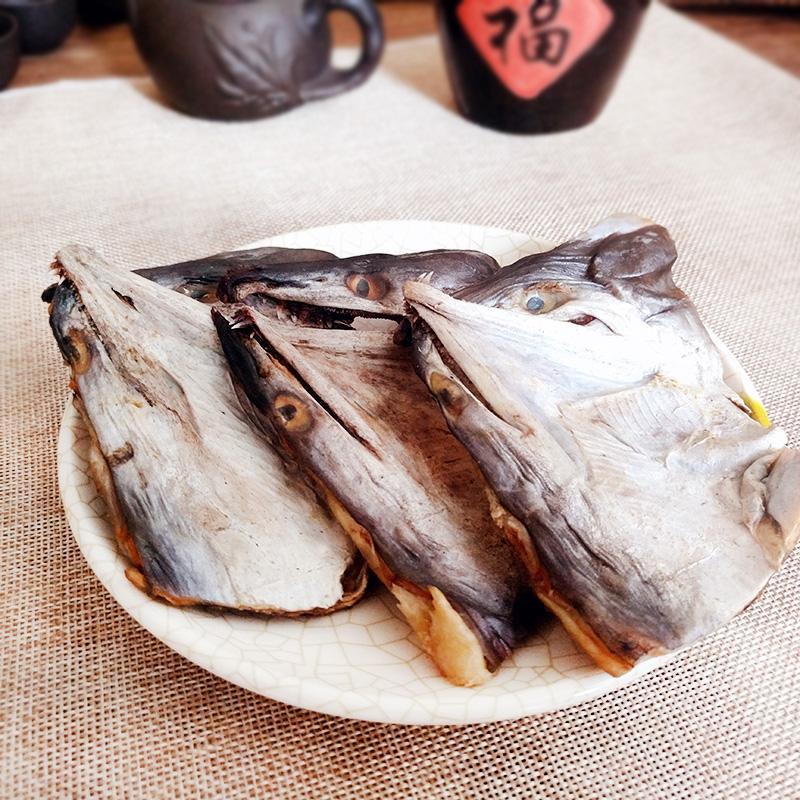 台州特产海鲜干货鳗鱼头干淡鳗鱼鲞干货头现晒鳗鱼骨头500g