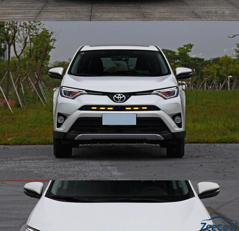 bhz09-11款rav416-19款荣放中网灯日行灯小黄灯流光13-15rav4中网灯01