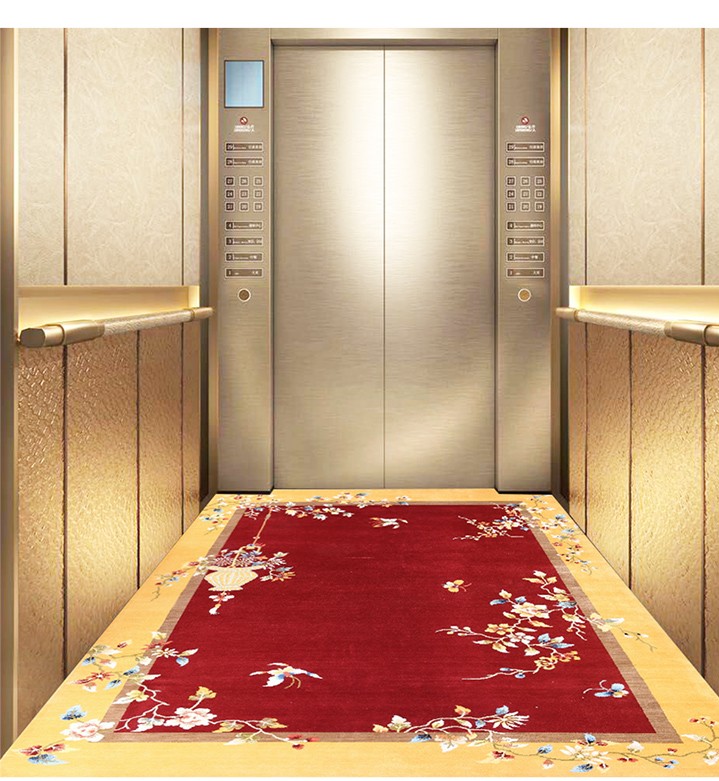 【轻奢高端】电梯地毯定制满铺尼龙阻燃安全耐用可水洗酒店迎宾别墅