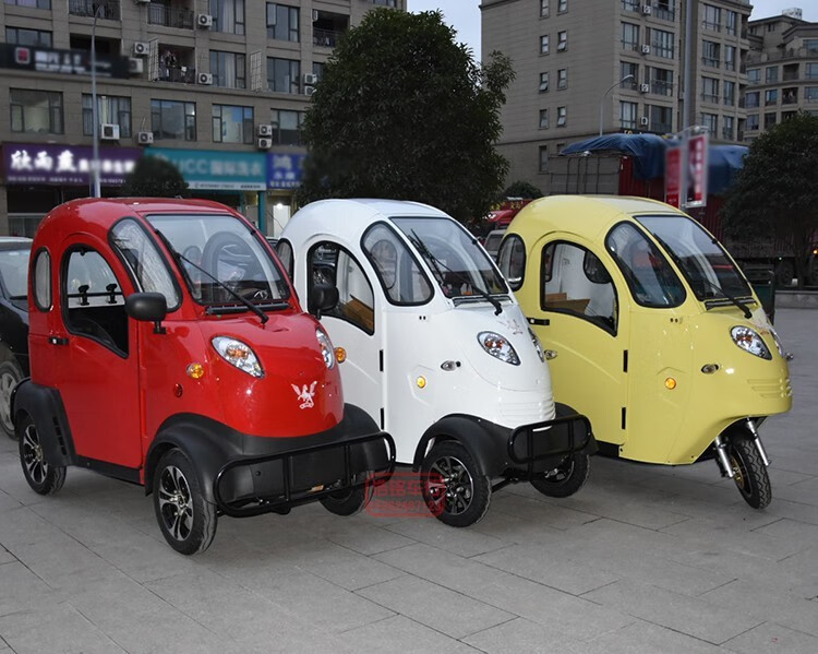 凯一路k5小型四电动车三人座成人家用接送孩子代步 套餐五:配二组30a