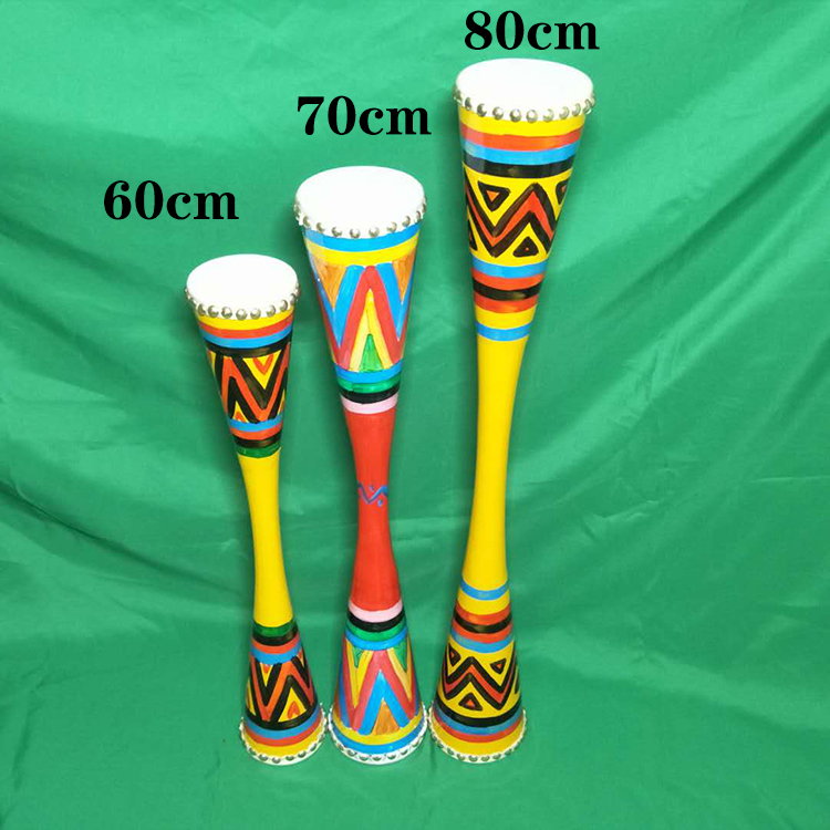 迷铭乐 瑶族长鼓 瑶族鼓广西瑶族长鼓湖南民族舞蹈鼓学生工艺鼓装 60c