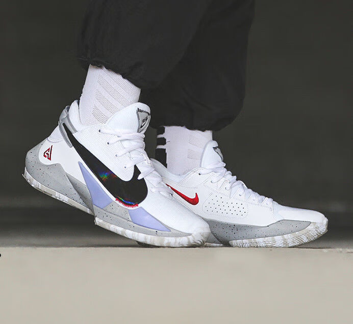 篮球鞋】字母哥2代实战篮球鞋zoom缓震双气垫男女篮球鞋 字母哥2白金