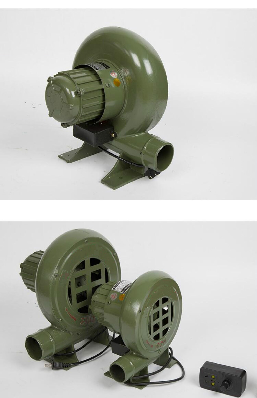 小型家用单相鼓风机锅炉吹风机炉灶引风机220v强力离心式工业风机