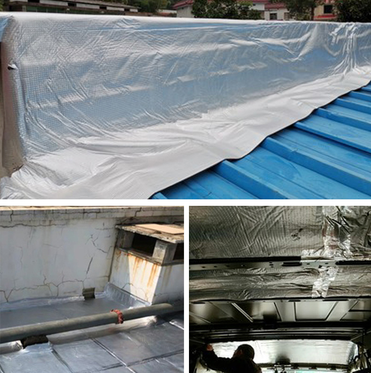 阳光房屋顶防晒铝箔保温隔热棉自粘室内外彩色橡塑板隔音防水防火