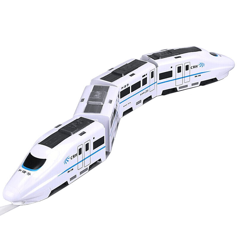 儿童大号和谐号电动列车组火车头高铁动车声光音乐男孩模型玩具车