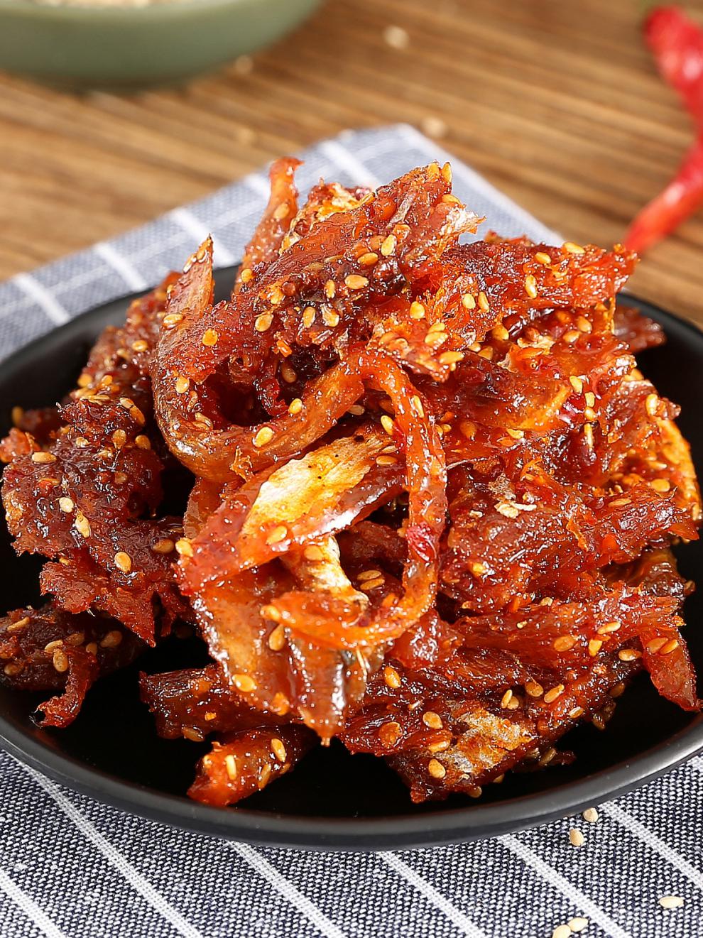 延边正宗明太鱼手撕辣鱼丝鱼干250克 延吉朝鲜族特产零食小吃 香辣微