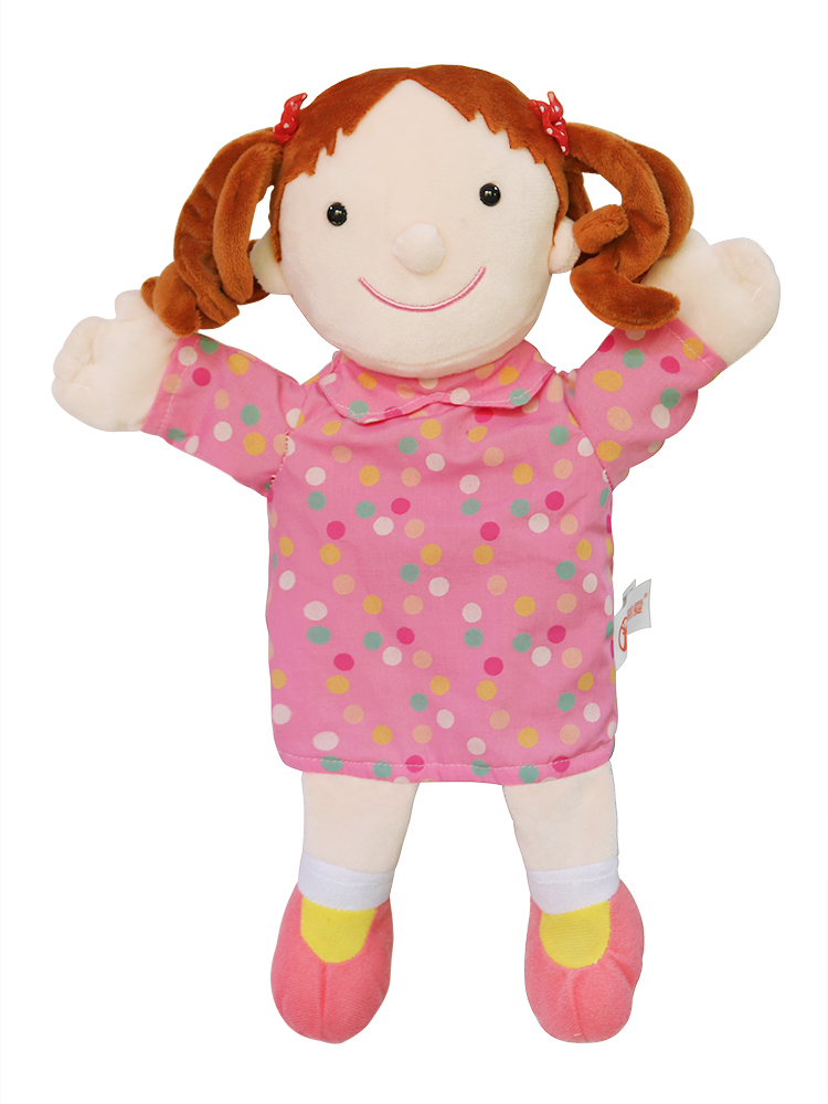 手偶玩具 嘴巴能动 手偶玩具偶娃娃人物表演手套职业可张嘴巴能动大号