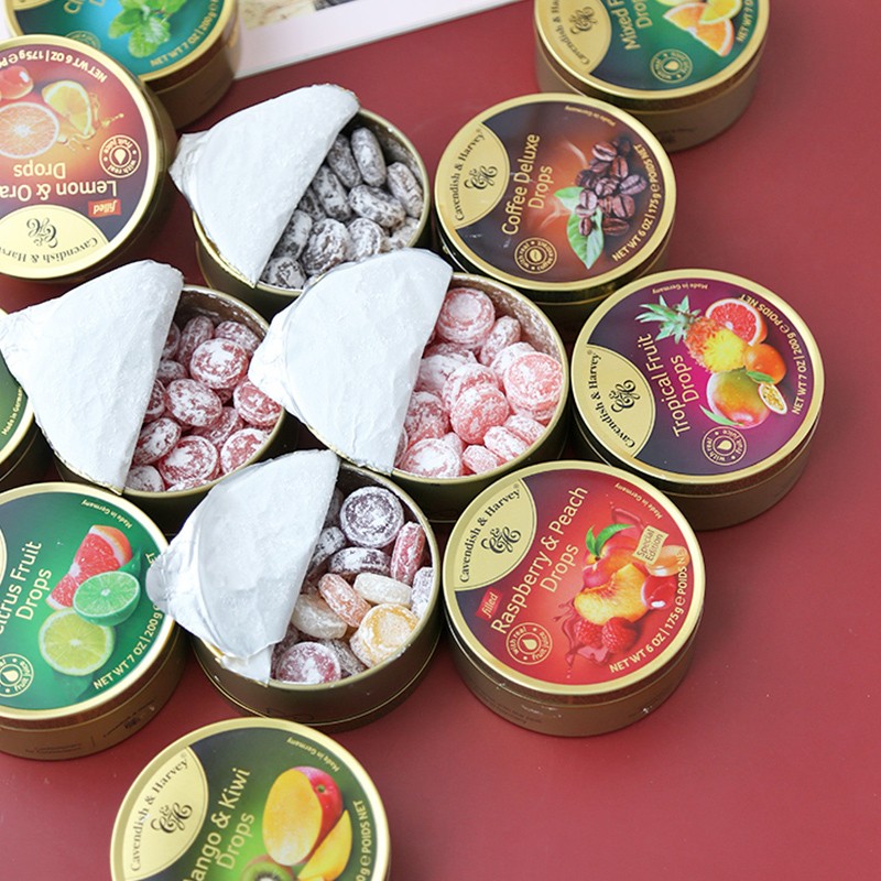 嘉云糖德国进口嘉云斯水果糖铁盒罐装水果硬糖礼盒送礼结婚伴手礼表白