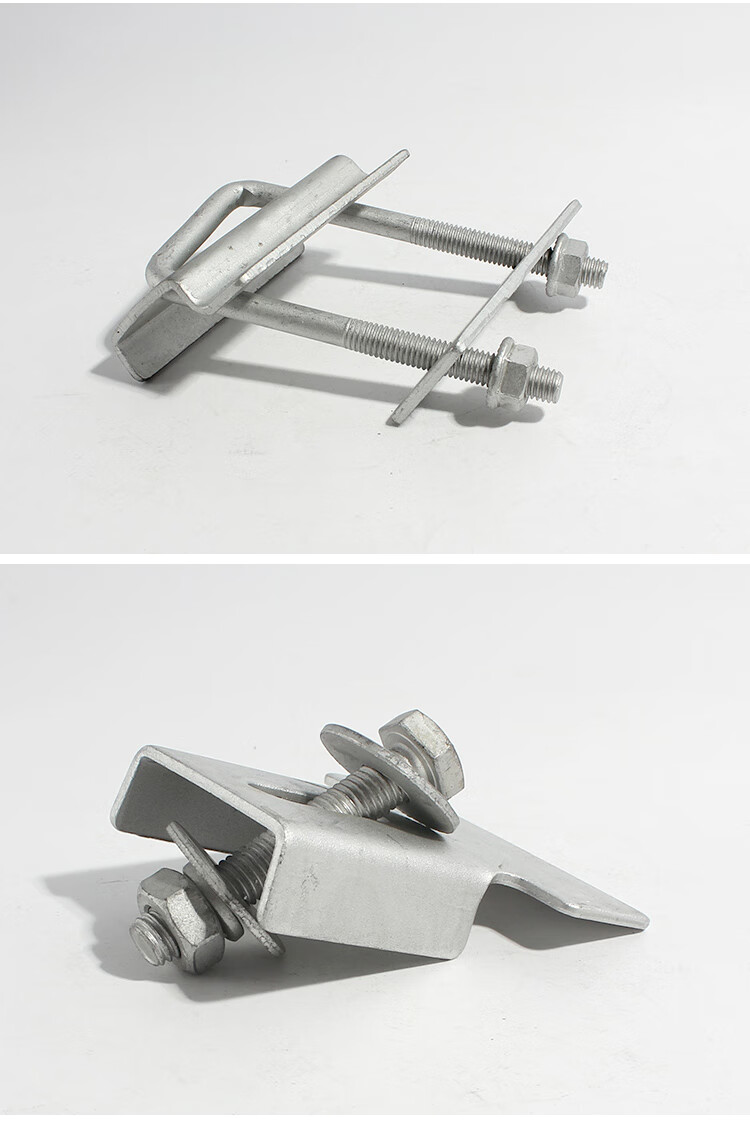 定制镀锌光伏新型压板方管专用压板太阳能新型压板电池板无缝隙压板 4