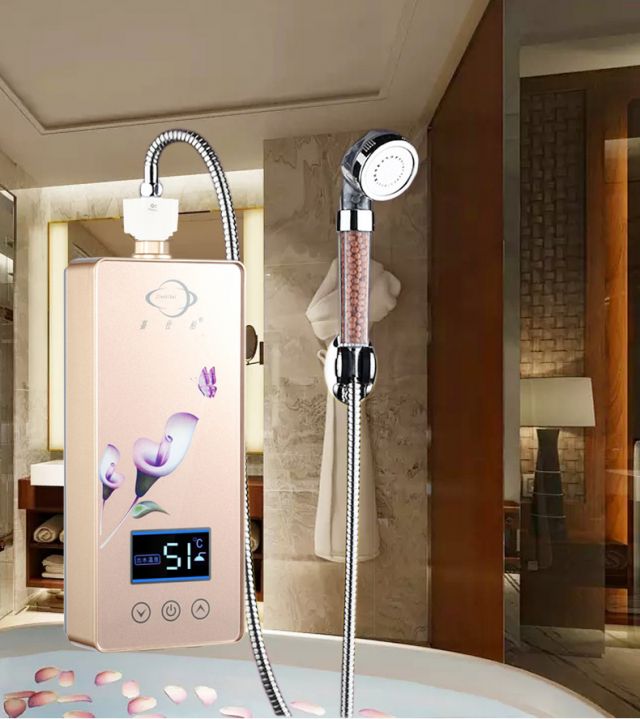 即热式电热水器自来水龙头淋浴洗澡家用速热小型厨房宝恒温加热器6档