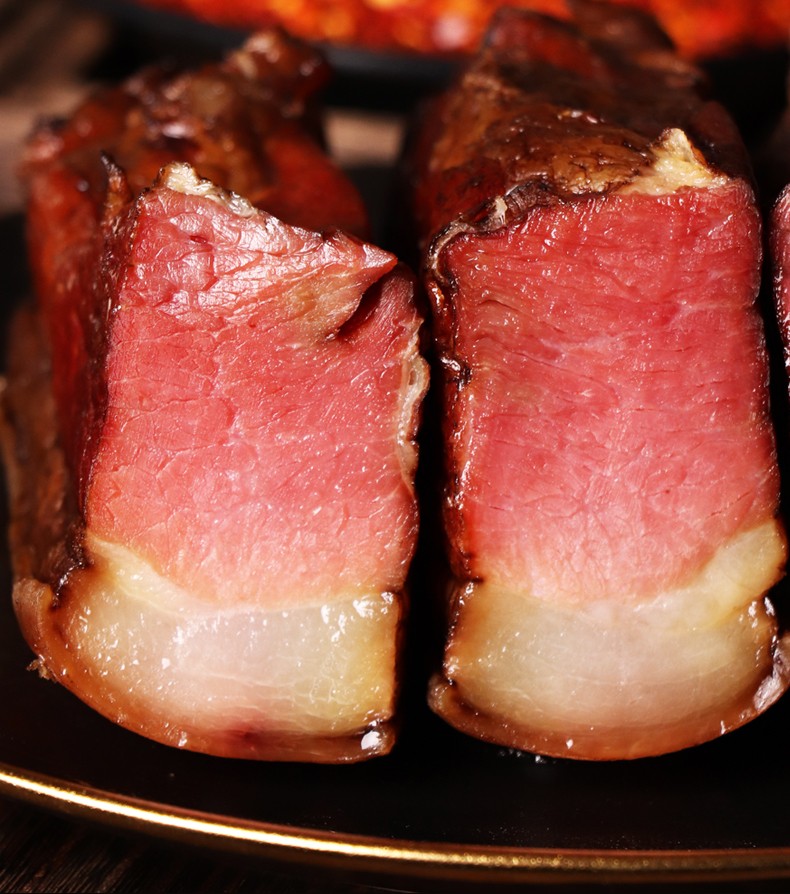 腊后腿肉500g四川湘西味土家腊肉坐臀肉土猪肉农家烟熏腌肉量腹而食
