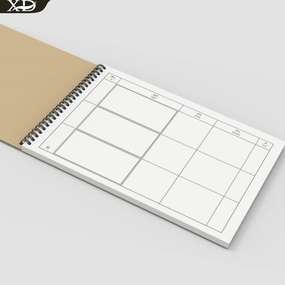 旁洛*分镜本手帐脚本漫画本子人设拼贴分镜头纸简笔画手绘本条漫故事