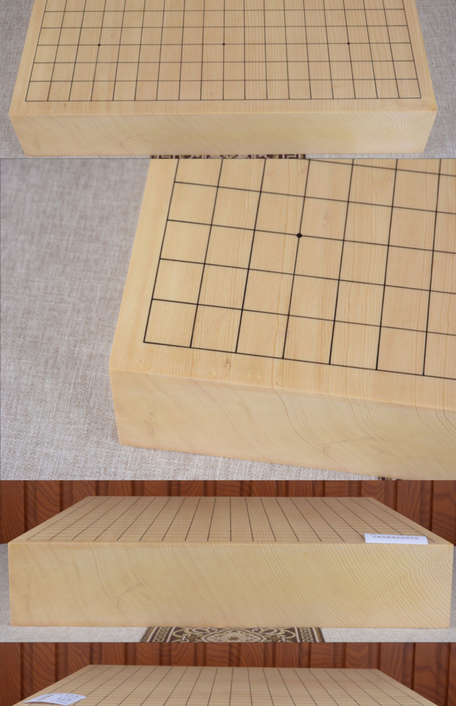 8-10公分原色新榧独木围棋棋盘中式19线单面整木围棋大盘 编号:z8d