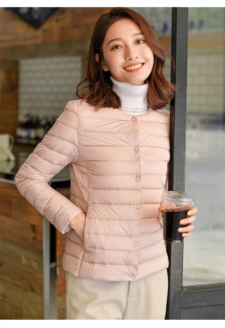 南极人轻薄羽绒服内胆女超薄款短款时尚外穿轻便保暖修身小个子打底内