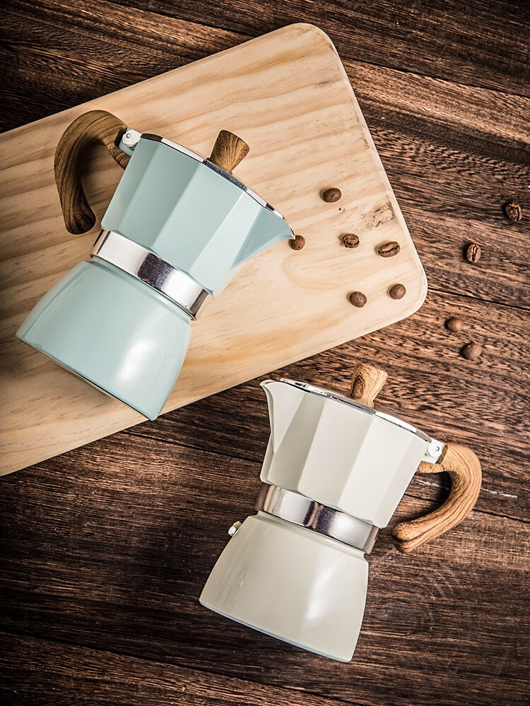 咖啡蒸馏机 摩卡壶家用意式煮咖啡机浓缩萃取壶单阀户外手冲器具蒸馏