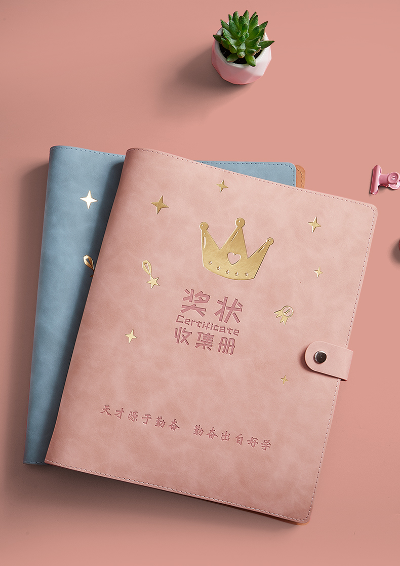 奖状收集册男孩女孩大号a4小学生儿童a3超大儿童幼儿园宝宝画画作品