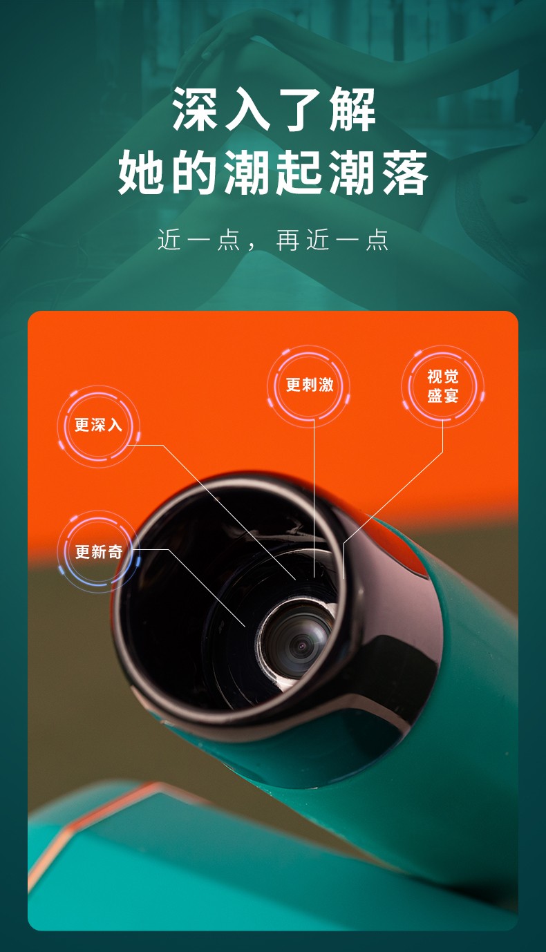 成人用品震动棒可拍照高清视频家用内窥情趣私处镜女用丝米三代 (高清