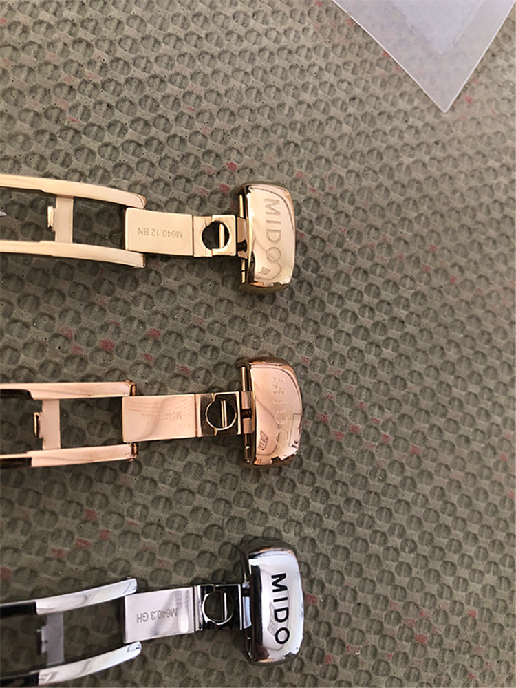 适用美度表扣原装m8600b贝伦赛丽m027针扣指挥官舵手精钢蝴蝶扣男弭黎