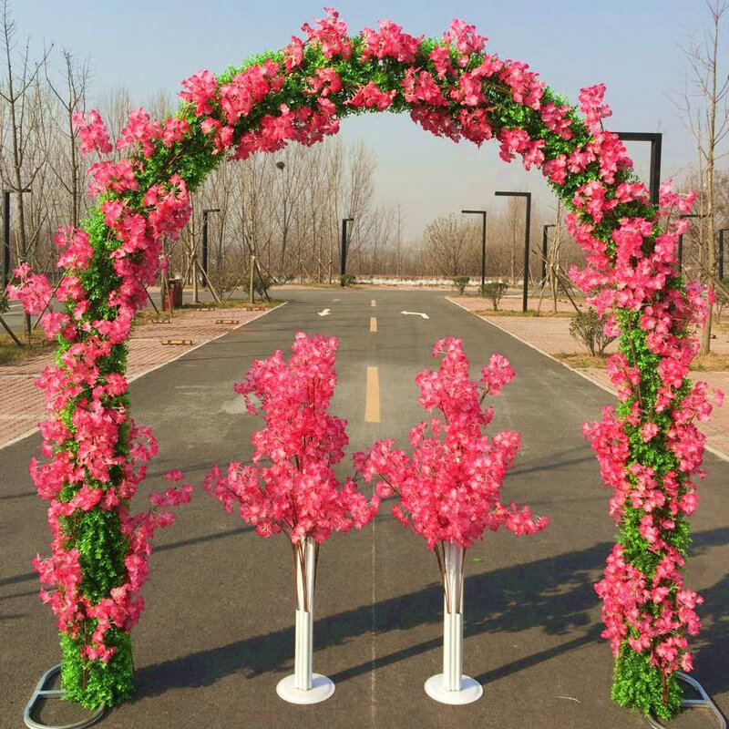 【】拱门花门婚庆花门开业拱门花架结婚装饰绢花拱门婚礼道具彩门
