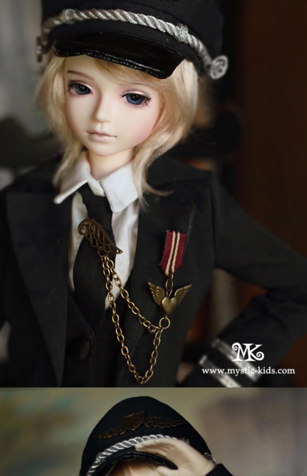 bjd男娃四分【现货mk 弗朗西斯 1/4 bjd/sd娃娃 男娃 四分人偶【定制