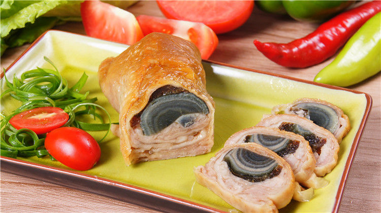 福建鸭皮卷泉州皮蛋卷开袋即食特色冷盘菜下酒菜方便菜酒店中秋食品皮