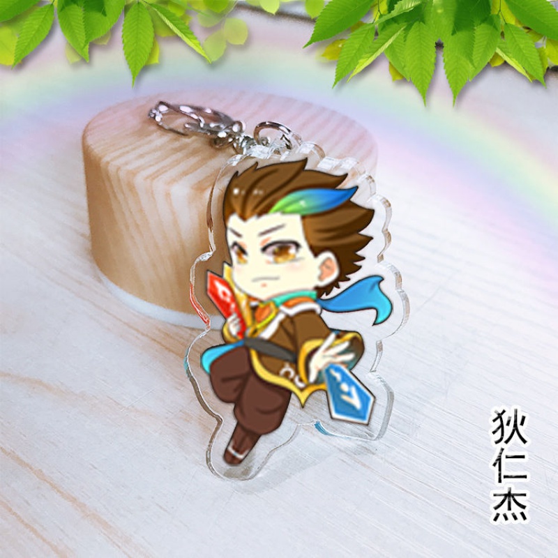 王者荣耀英雄钥匙扣挂件孙悟空玩具版公仔人物模型周边 梦奇胖达荣荣