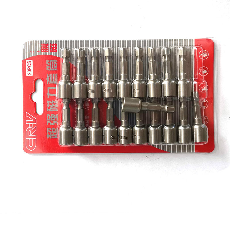 炫鹿钻尾丝螺丝套筒强磁加长8mm9mm11mm六角彩钢瓦自攻螺丝钉套头批头