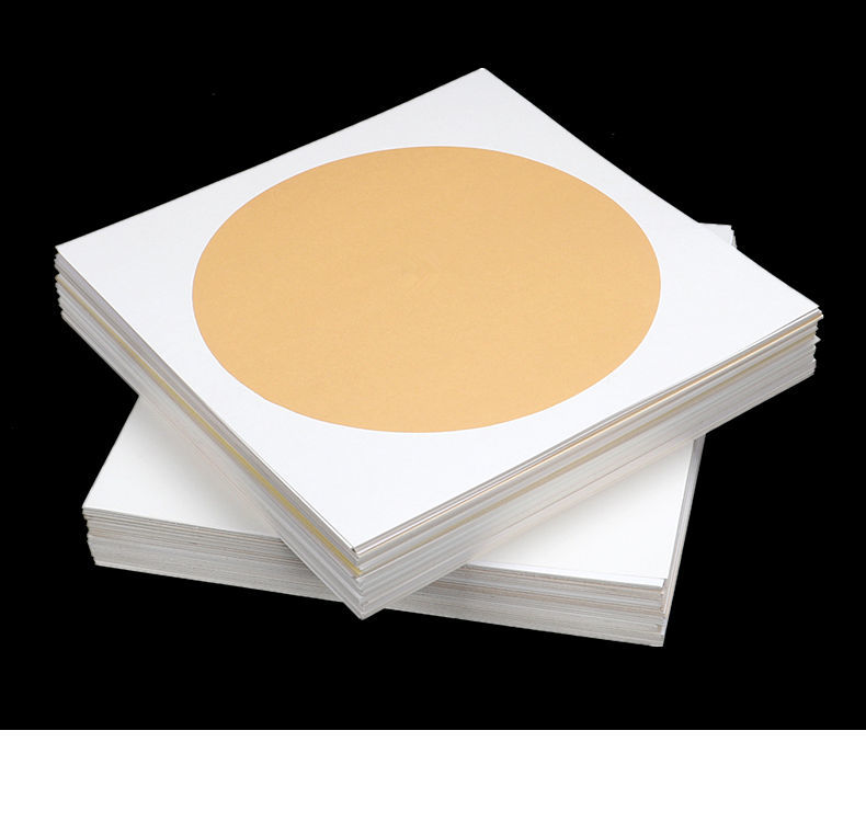 杞沐 加厚宣纸国画卡纸生宣纸扇形圆形熟宣软卡纸写生卡纸书法专用