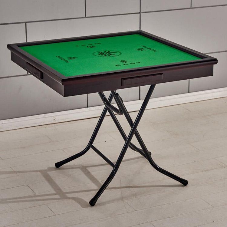 简易折叠麻将桌棋牌桌手搓麻将台打牌桌餐桌两用桌手动麻雀桌87厘米茶