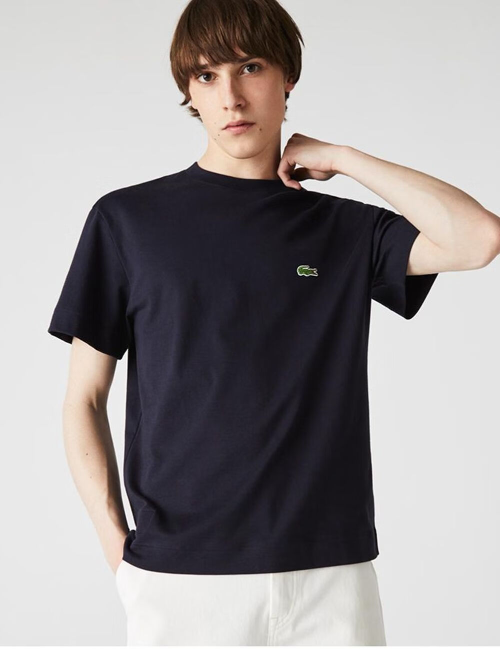 lacoste法国鳄鱼拉科斯特夏季男士时尚透气圆领纯棉短袖t恤情侣装男女