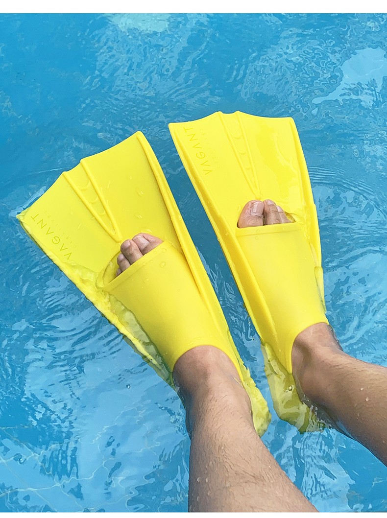 鸭脚板自由泳潜水专用蛙泳短男女蛙鞋的 面镜呼吸管脚蹼轻奢黑套装 31