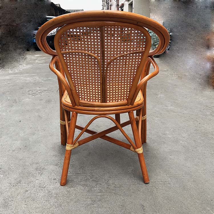 老人藤椅子单个腾椅真藤小藤椅子靠背椅天然真藤椅子茶几时尚户外阳台