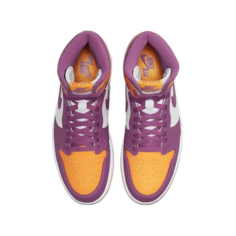 jordan 1 aj1乔1女高帮运动篮球鞋ct4897 dc0500 白黄粉 亡灵节dc0500