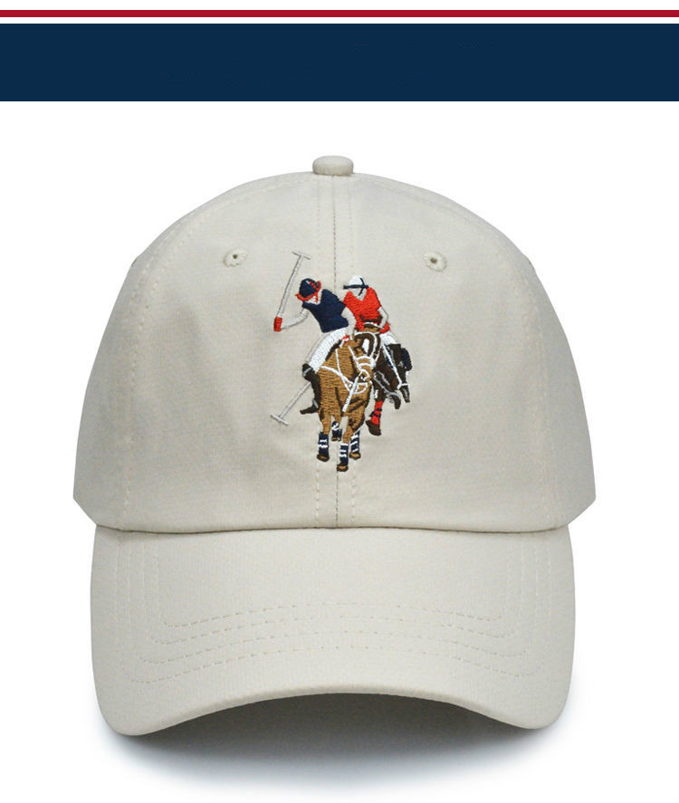 保罗帽子男女同款夏季速干polo棒球帽潮牌美式马标刺绣遮阳运动帽户外